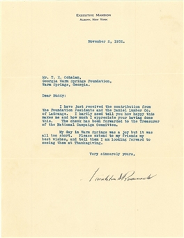 1932 Franklin D. Roosevelt Signed Typed Letter (JSA)